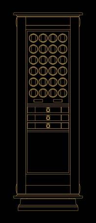 Exclusive luxury safe carbon OAK