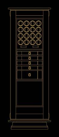 Exclusive luxury safe carbon OAK
